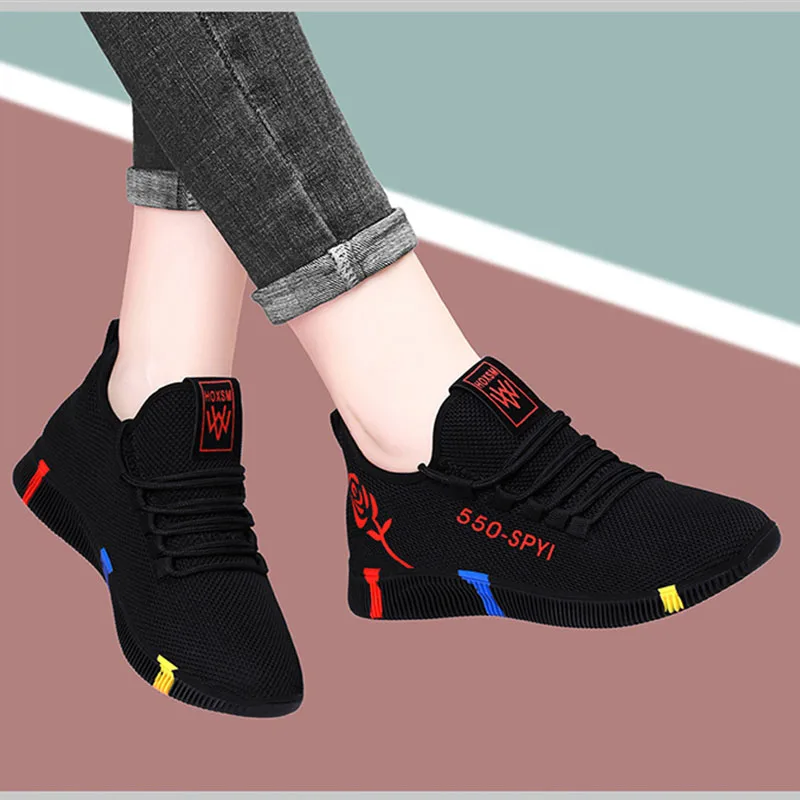 

2021 New Spring Women Casual Shoes Breathable Mesh Platform Sneakers Women New Fashion Mesh Sneakers Shoes Woman Tenis Feminino