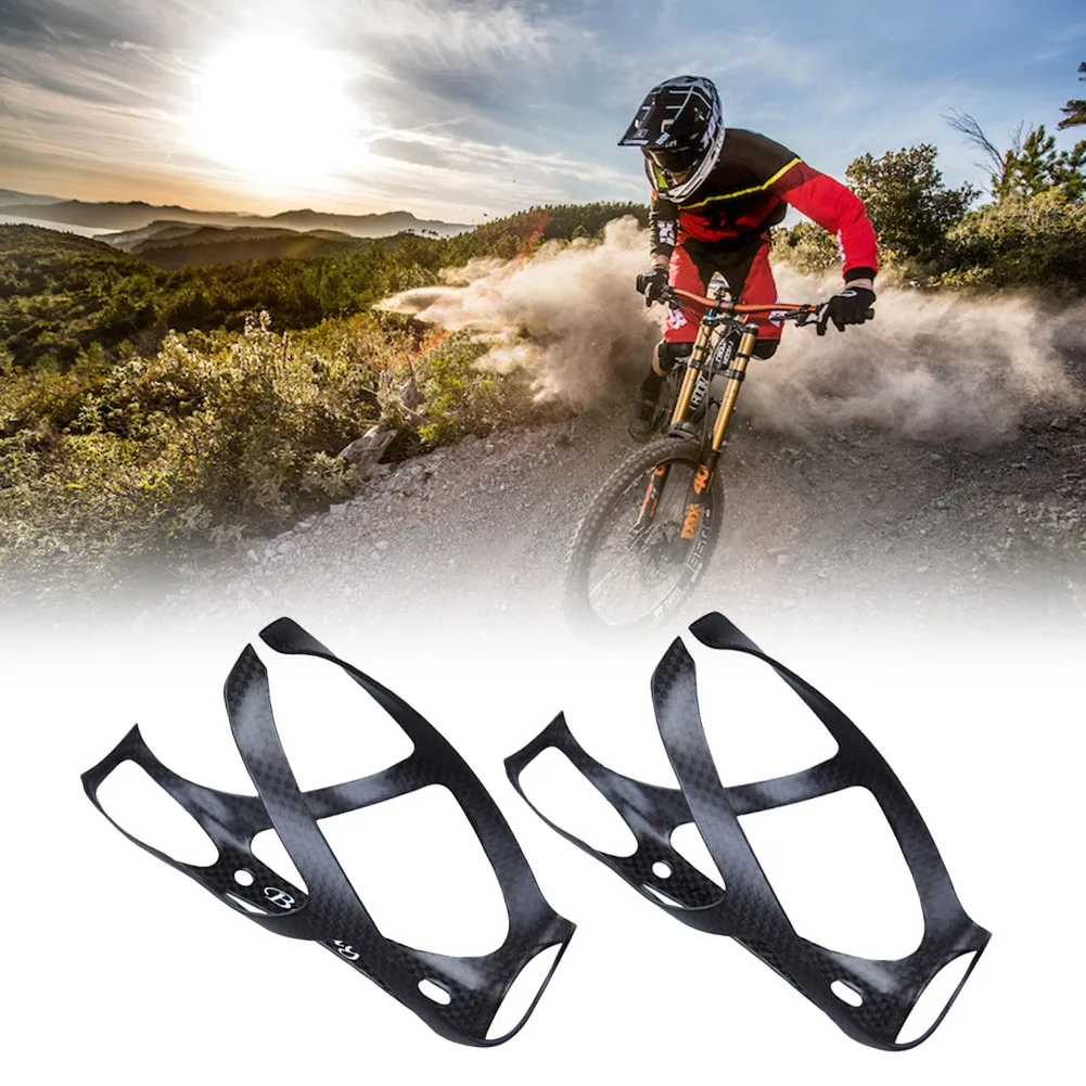 

Carbon Bicycle Water Bottle Cage Lightweight Bike Water Holder MTB Road Bike Drink Cup Holder Rack Mountain Road Bike Accessory