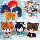 Кошелек Genshin Impact для косплея, шотландка Сяо, Keaya Zhongli, короткий плюшевый Кошелек Genshin, коллекция 3D кукол держатель для карт