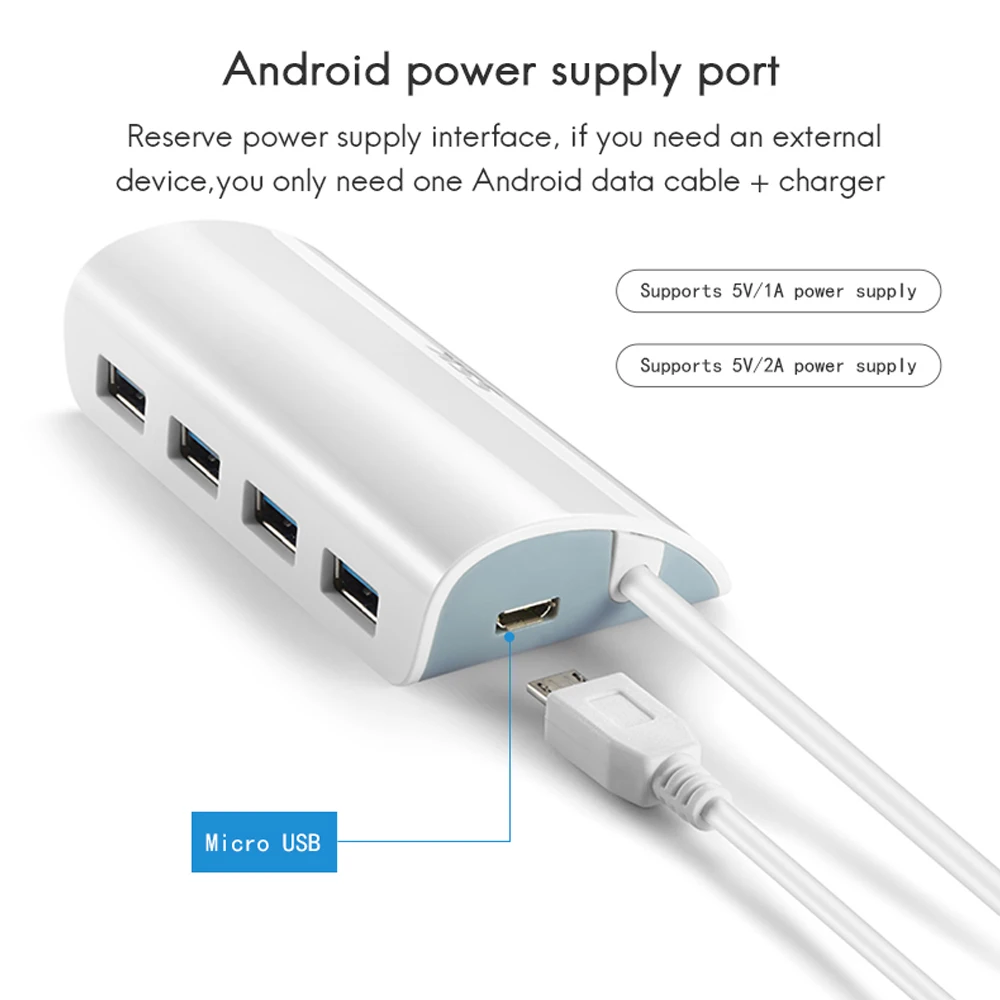 SSK Portable USB3.0 Hub High Speed 4 Port Usb USB Splitter Adapter Power Supply for Mac Tablet Laptop Notebook PC SHU808 | Компьютеры и