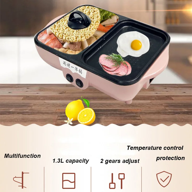

110V/220V Mini Rice Cooker Electric Cooking Machine Single/Double Layer Available Hot Pot Multi Electric Electric Grill