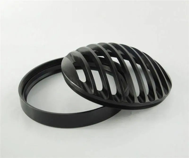 Yiwa 5 3/4 &quotCNC головной светильник Гриль Крышка для Sportster XL 883 1200 2004 14 Мотоцикл CNC
