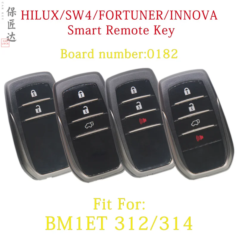 Автомобильный ключ BaoJiangDd подходит для Toyota HILUX INOVA FORTUNER SW4 БЕСКЛЮЧЕВОЙ вход