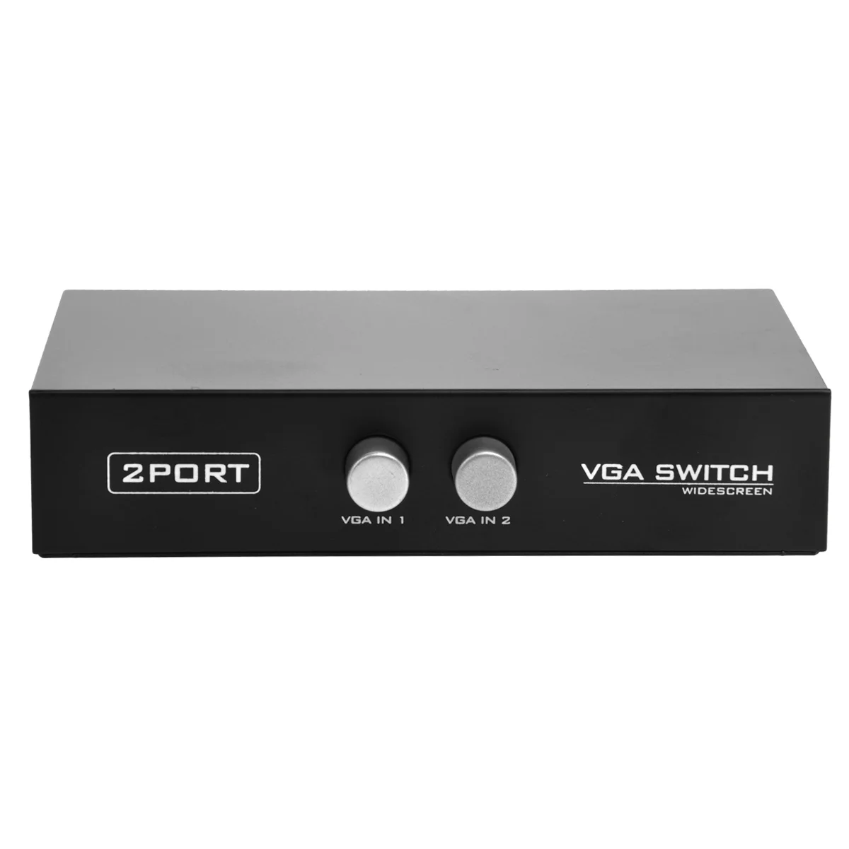 

Portable 2 In 1 Out 2-Port VGA Switch Box Splitter for PC /DVD Player /TV /LCD Monitor (Black)