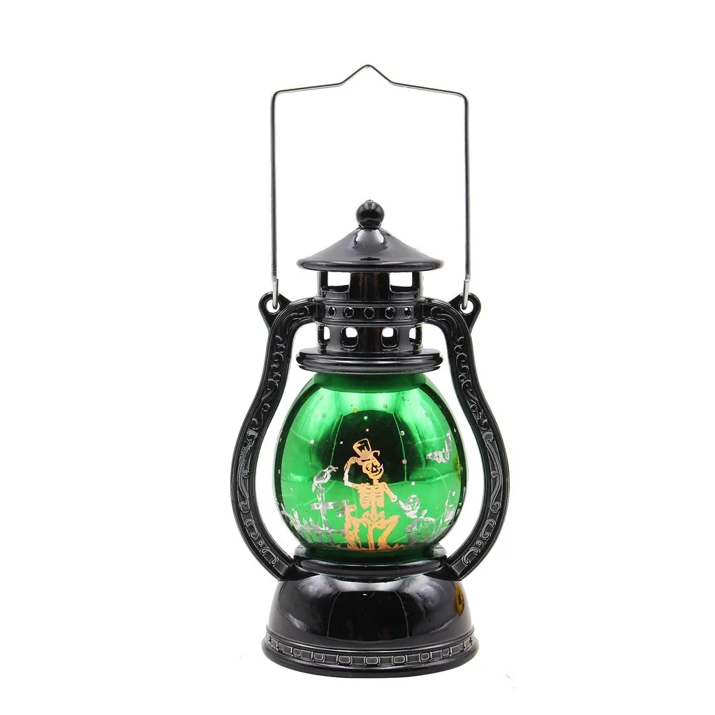 Хэллоуин Led Фонари Винтаж ведьма замок светодиодный светильник лампа Подвесные