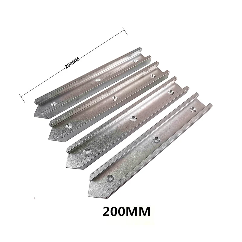 200mm Silver T-Track части перекрестка алюминиевый сплав t-слот соединительные части Деревообрабатывающие инструменты - Цвет: 200mm Silver