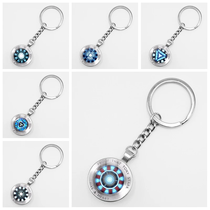 Кольцо для ключей с кабошоном из окружающего стекла изображением фильма Marvel