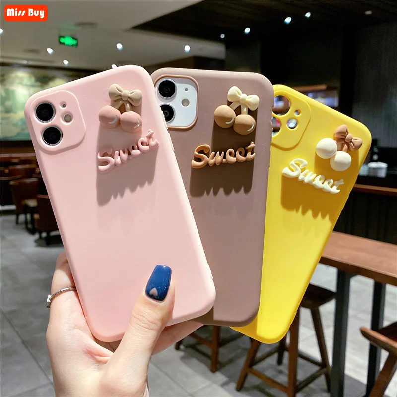 

Fashion Cherry Letter Solid Soft TPU Phone Cases for Oneplus 9RT 9 Pro Oneplus 7 8 8t Pro 6 6t Cover 1+6 1+6t 1+7 1+8 Pro Fundas