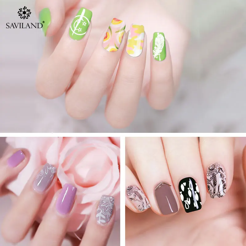 Soak off тиснения УФ Гель лак яркие красные цвета: золотистый серебристый для шаблон