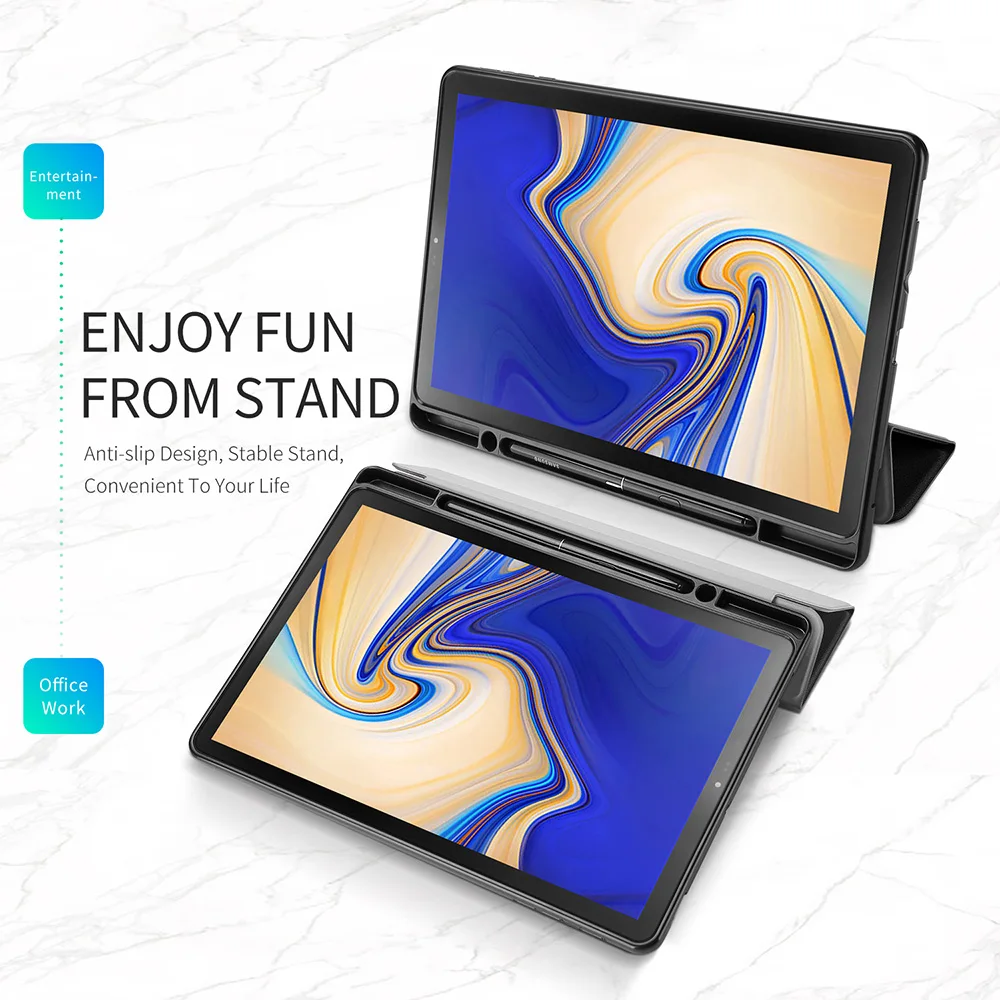 Флип-чехол для samsung TAB S4 10,5 SM-T830 SM-T835 S6 S5E 10,5 SPen держатель слот защитная Подставка Авто спящий чехол планшет сумка