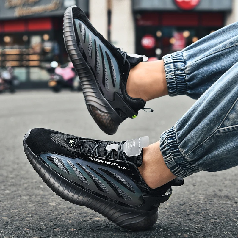

Original Walking Running Shoes High Quality Gym Shoes For Mens Breathable Boys Best Running Shoes Black Gray Gym Sneakers Man