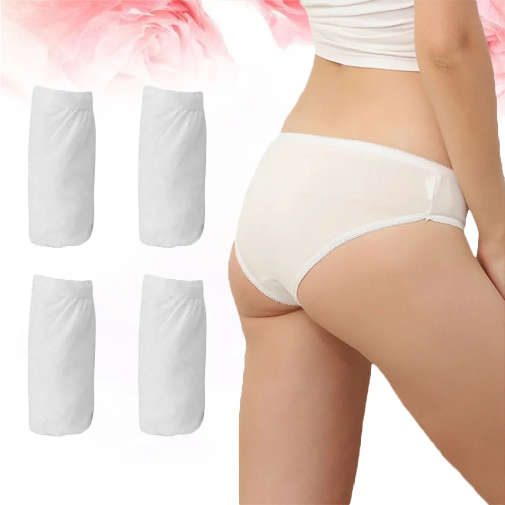 

4pcs of One Set Breathable Underpants Disposable Knickers Cotton Briefs Pregnant Briefs for Home Travel (Size XL)