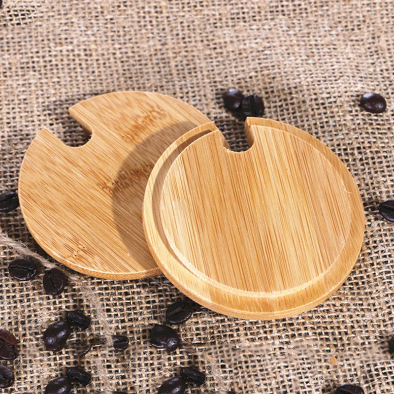 Женская крышка круглая деревянная для подставки с уплотнением кружки дома офиса