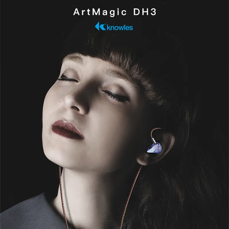 BGVP DH3 2BA 1DD индивидуальный наушник Hi Fi наушники контролировать In Ear наушников