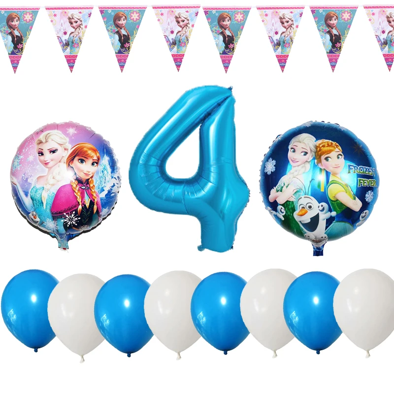 12 шт. Дисней Холодное сердце тема 1st Wish день рождения фольгированный шар детский душ вечерние украшения С Днем Рождения шар