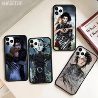 huagetop edward scissorhands black phone case hull rubber for iphone 11 pro xs max 8 7 6 6s plus x 5s se 2020 xr case