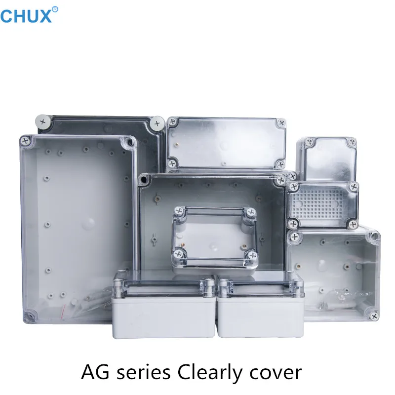 

AG Series Transparent cover Waterproof DIY Electrical Junction Box ABS plastic Enclosure Case Outdoor Distribution box