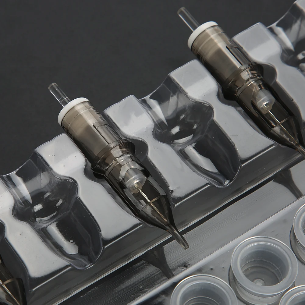 20 шт одноразовые татуировки картридж держатель игл лоток Прозрачный Пластик