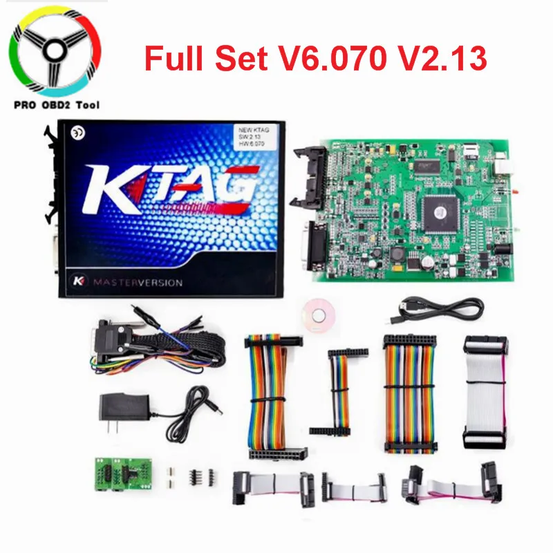 Онлайн мастер 6,070 KTAG Основной блок V6.070 V2.13 ECU тюнинговый программатор K TAG без жетона лимит K-TAG для автомобиля грузовика - Цвет: Белый