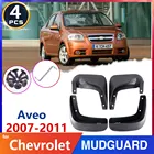 Автомобиль-грязи-клапаном шин крыло для Chevrolet Aveo седан T250 2007  2011 2008 2009 2010 Брызговики аксессуары для брызговиков авто-Товары