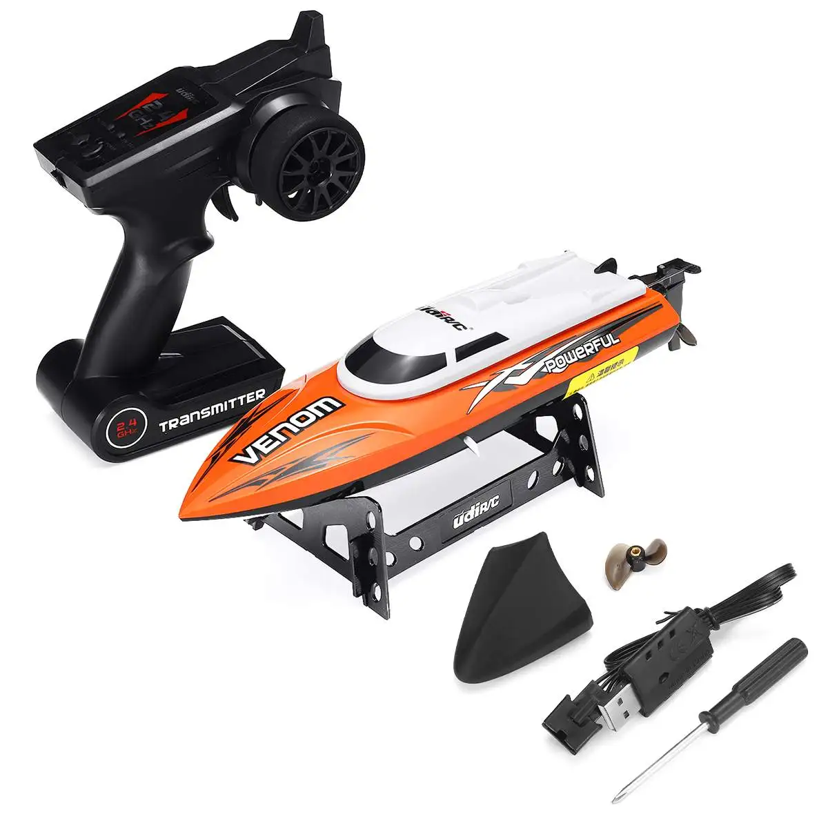 

High Speed Wireless RC Racing Boats Rechargeable Battery 2.4GHz Remote Control Boat Propeller Set Kids Gift Toys for Children