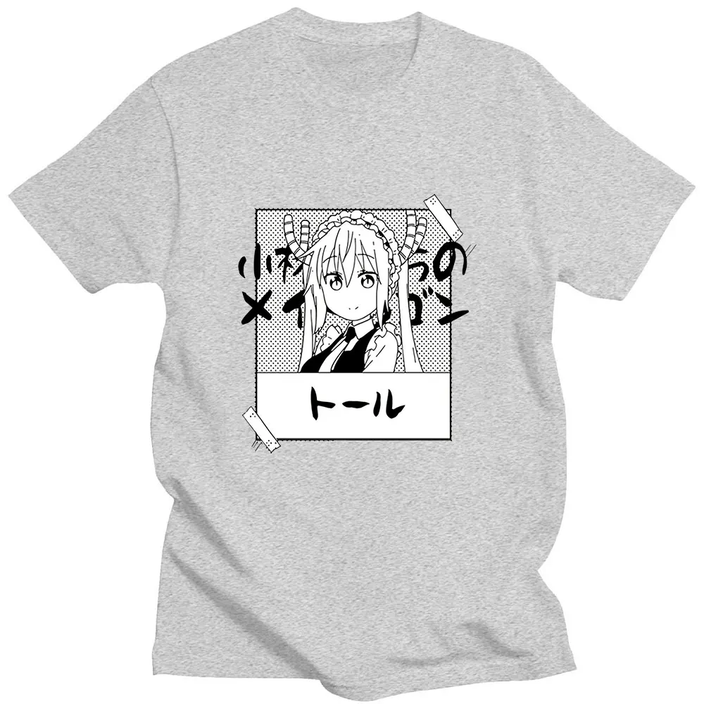 Miss Kobayashi's Dragon Maid Manga Classic Cute Cartoon Print Summer Pure Cotton Thin Loose Casual Women's T-shirt 2021 Trendy |