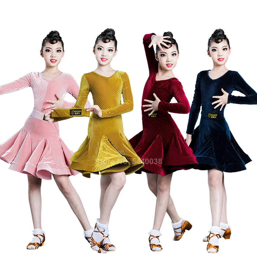 Женское платье для латиноамериканских танцев Осеннее Плиссированное Платье