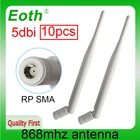 EOTH 10 шт. 868 МГц антенна 5dbi sma мама 915 МГц lora антенна pbx iot модуль lorawan сигнальный приемник антенна с высоким коэффициентом усиления