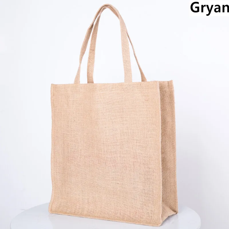 Новый Tote льняной мешок для покупок хозяйственные сумки многоразовые хлопковые