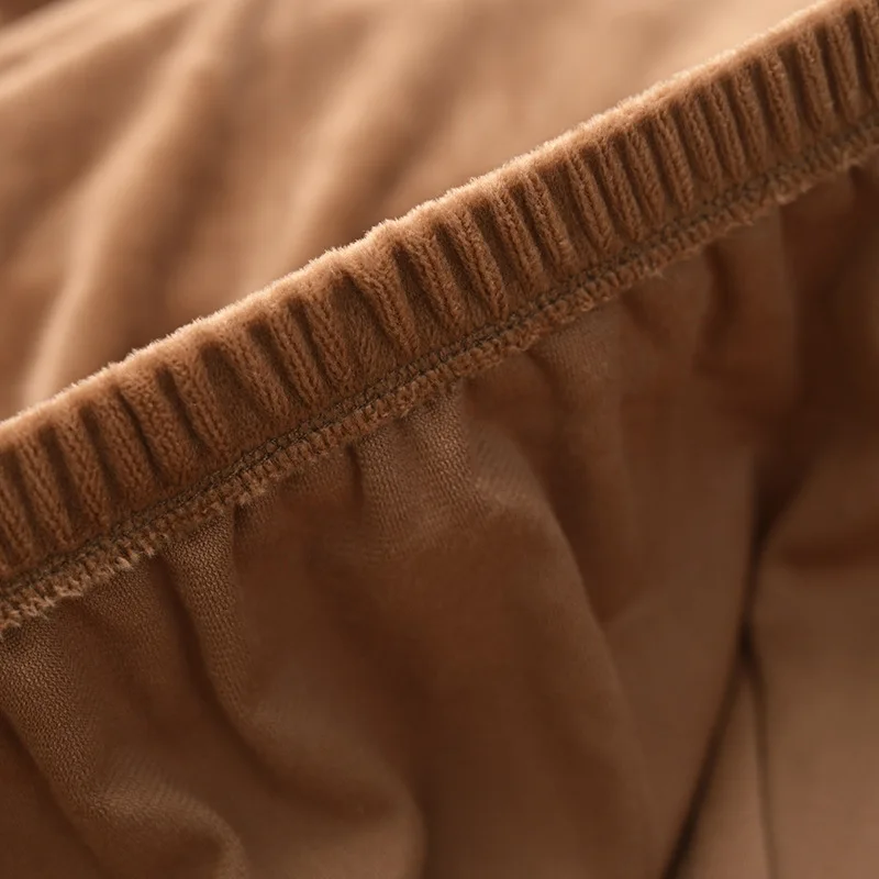 Однотонный чехол для кровати бархатный протектор эластичные Чехлы