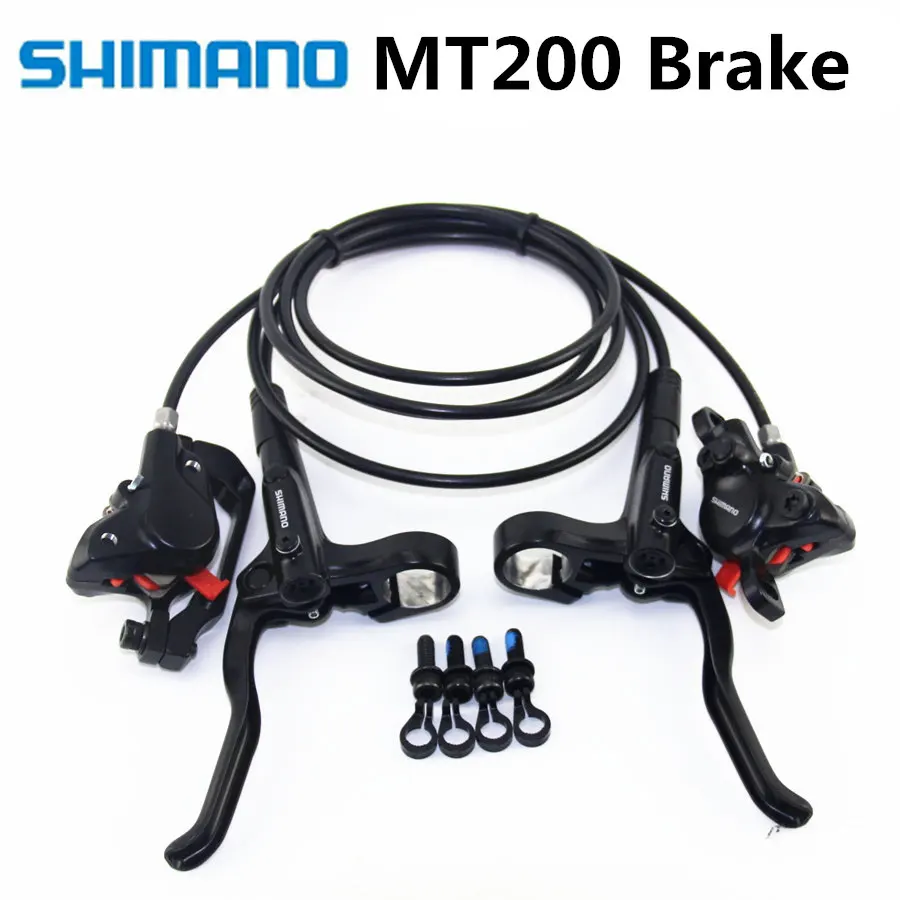 Новинка SHIMANO MT200 M315 M365 M355 тормоз Горный велосипед Hidraulic Дисковый Тормоз MTB левый и правый 800/1400 мм M355 тормоза - Цвет: MT200 A pair 90 160