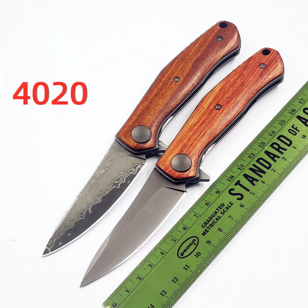 Нож OEM 4020 деревянной ручкой дамасской стали 8Cr1 3mov/VG 10 нож для повседневного