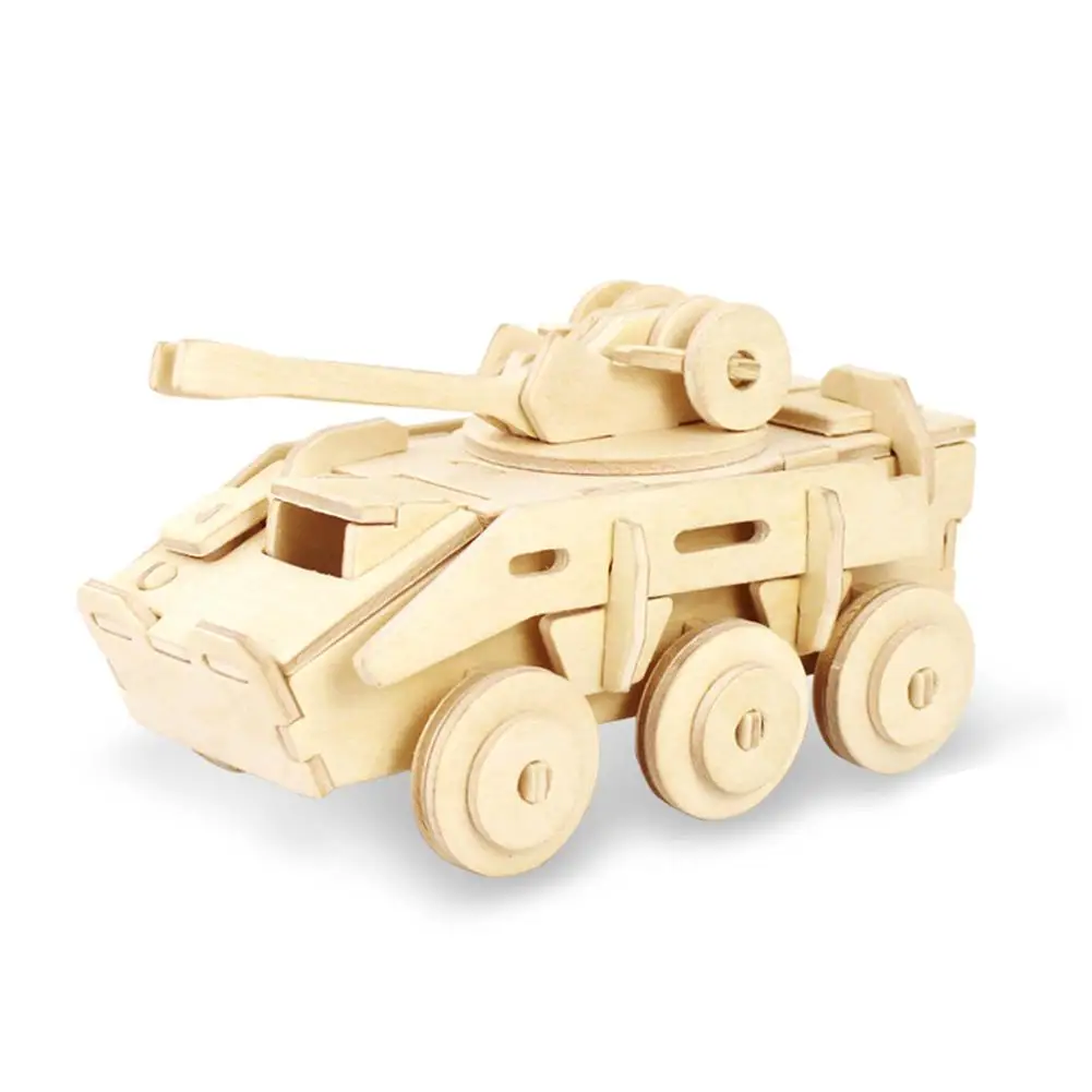 

Kids Toy DIY 3D Wooden Brain Teaser Puzzle Buidling Block Self Assembly Model Kids Educational Toys for Children Gifts