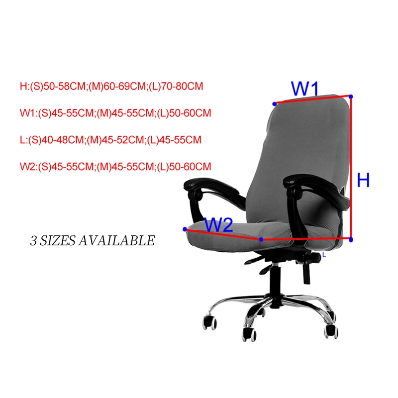 Офисный чехол для кресла спандекс эластичный Чехол стула съемная компьютерная