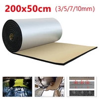 50x200cm 10mm foam cotton auto car mat deadener reduction noise sound insulation cotton door trunk soundproof car accessories
