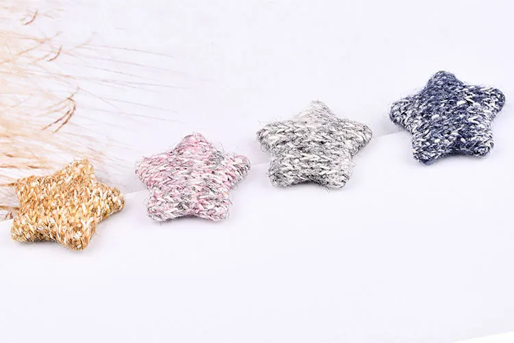 Осень и зима шерсть вязание звезды пентаграмма ткань Пряжка DIY ювелирные изделия