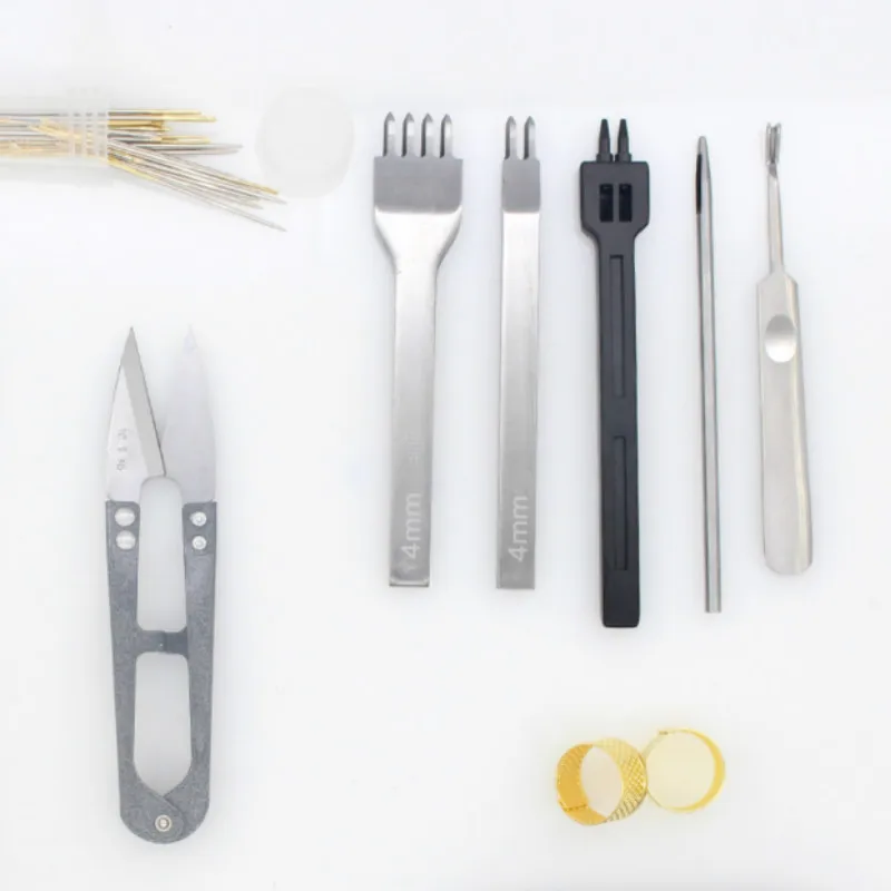 Набор инструментов для кожи 10 шт./компл. простой швейный инструмент подходит