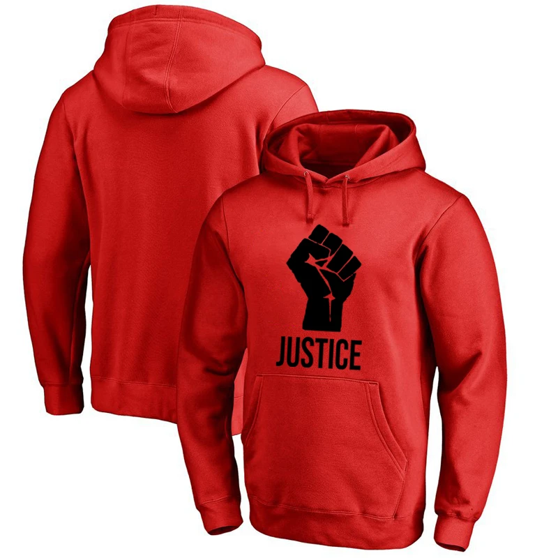 

JUSTICE Print Hoodies Sweatshirt Men's Hoodies Women's Lover Cotton Fleece Hoodies Lover Cotton Casual Hoodie Pullovers Tops