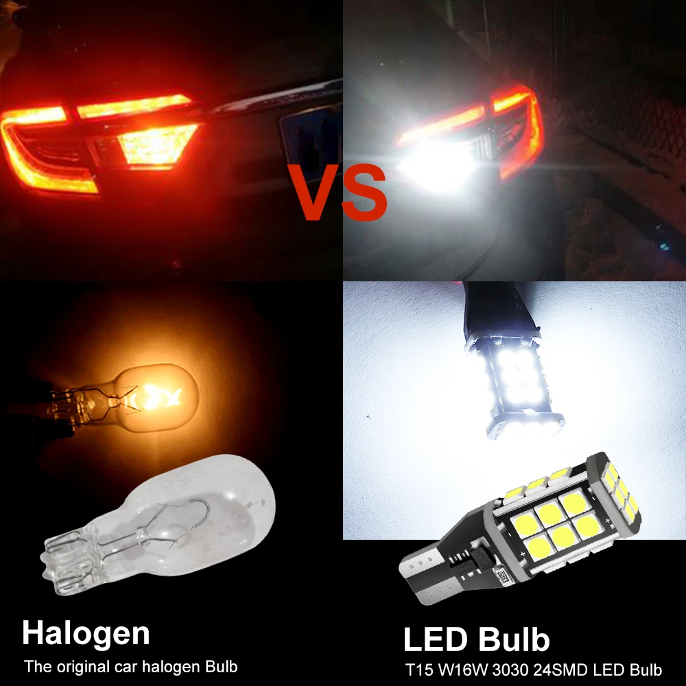 

10Pcs T15 led Canbus 921 W16W LED Bulb Car Backup Reverse Lights No OBC Error for Hyundai Toyota Honda Mazda Audi BMW Benz