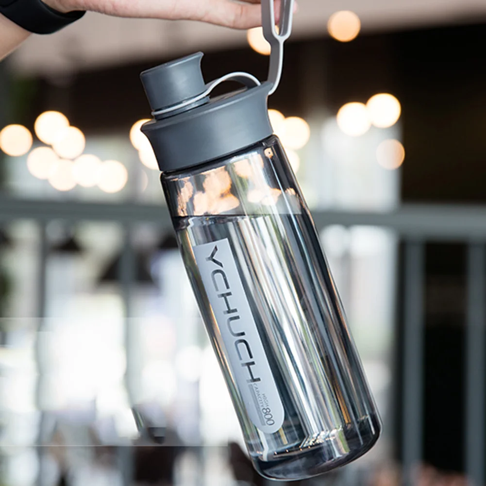 Герметичная Спортивная бутылка для воды портативная емкость 600 мл 800 1000 пищевой