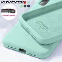 new color liquid soft silicone case for iphone 13 12 11 pro max 6 6s 7 8 plus se 2020 x xs max xr phone slim back case cover