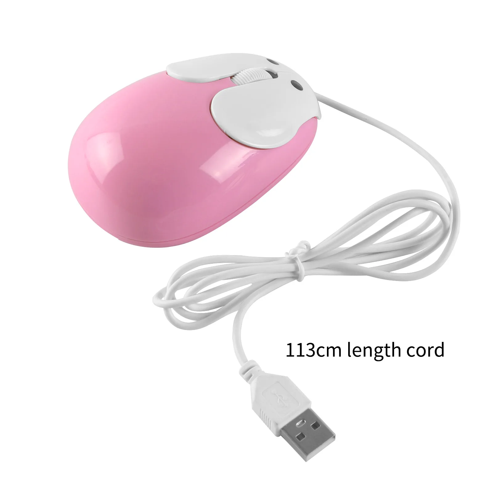 Миниатюрная Проводная компьютерная мышь с милыми животными оптический Usb кабель