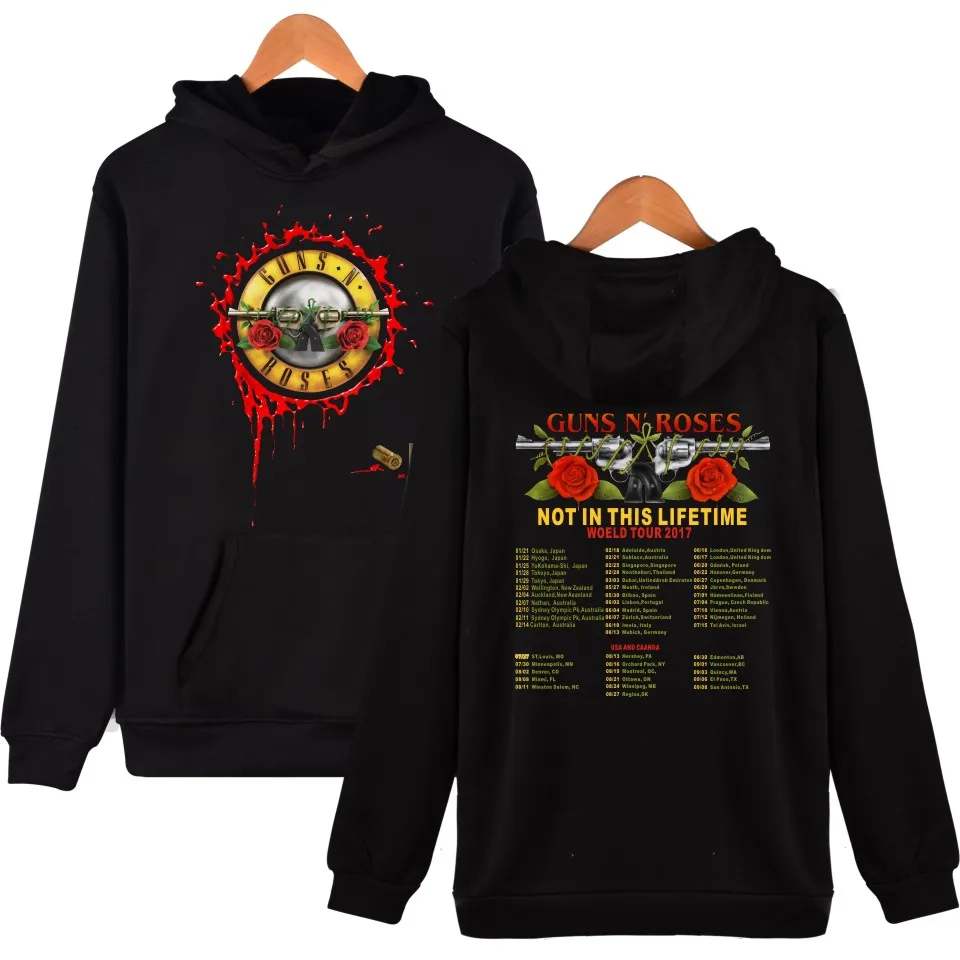 

Guns And Roses Women Hoodies Autumn Winter Hoodie Sweatshirt Girl Rock Band Tracksuit Hip Hop Fashion Jacket Coat Guns N Roses