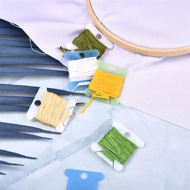 Вышивка искусственная нить Шпулька для рукоделия вышивка крестиком доска карта |