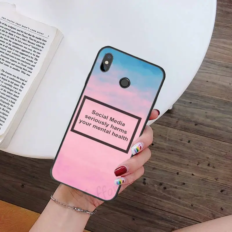 

Quote Text Phrase art aesthetics Phone Case For Xiaomi Redmi note 7 8 9 t k30 max3 9 s 10 pro lite