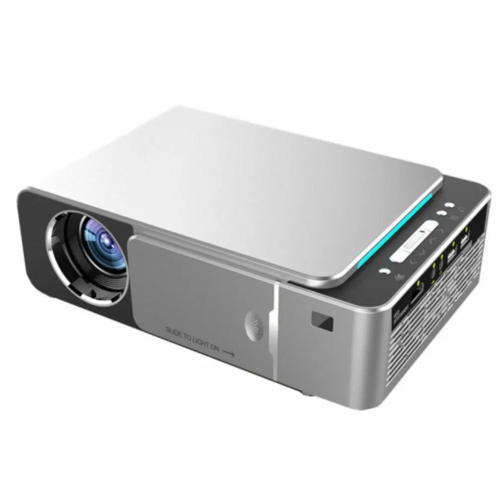 Светодиодный проектор ALSTON T6 full hd 4k 3500 лм HDMI совместимый с USB 1080p портативный