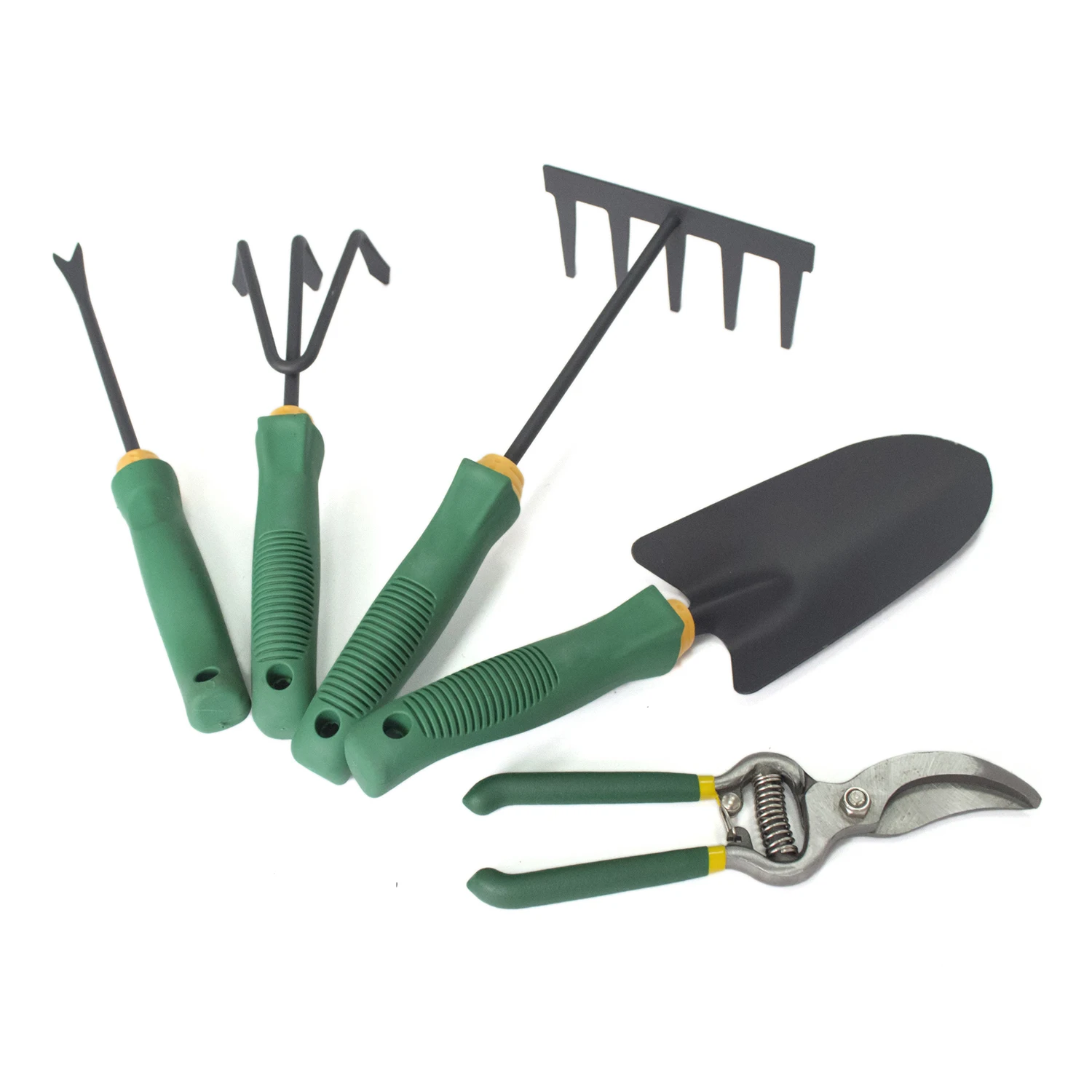 6 шт. садовый инструмент мастерок культиватор ножницы для обрезки 5 грабельные