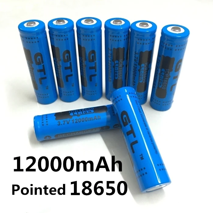 

100% New Original NCR18650B 3.7 V12000 mah 18650 Lithium Rechargeable Battery Large Capacity GTL EvreFire