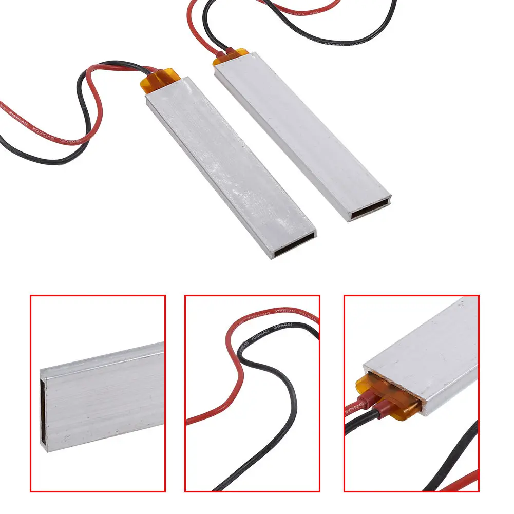 

12~220V Aluminum PTC Heating Element Thermostat Heater Plate Power 100-200W New