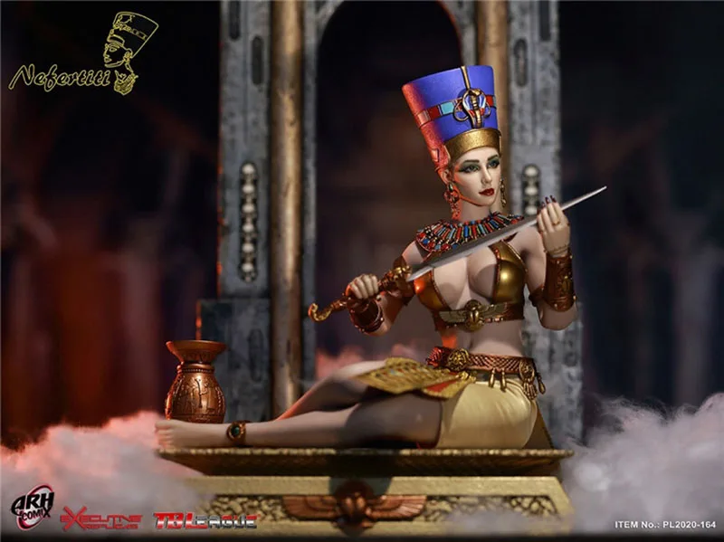 

TBL 1/6 Queen of Egypt Nefertiti Figure Model PL2020-164 12'' Female Soldier Action Doll Full Set Toys for Collection